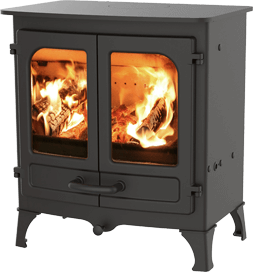 IslandI AP brown wood burning stove