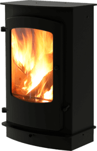 Cove 3 low black wood-burning stove
