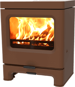 Skye 5 bronze wood-burning stove