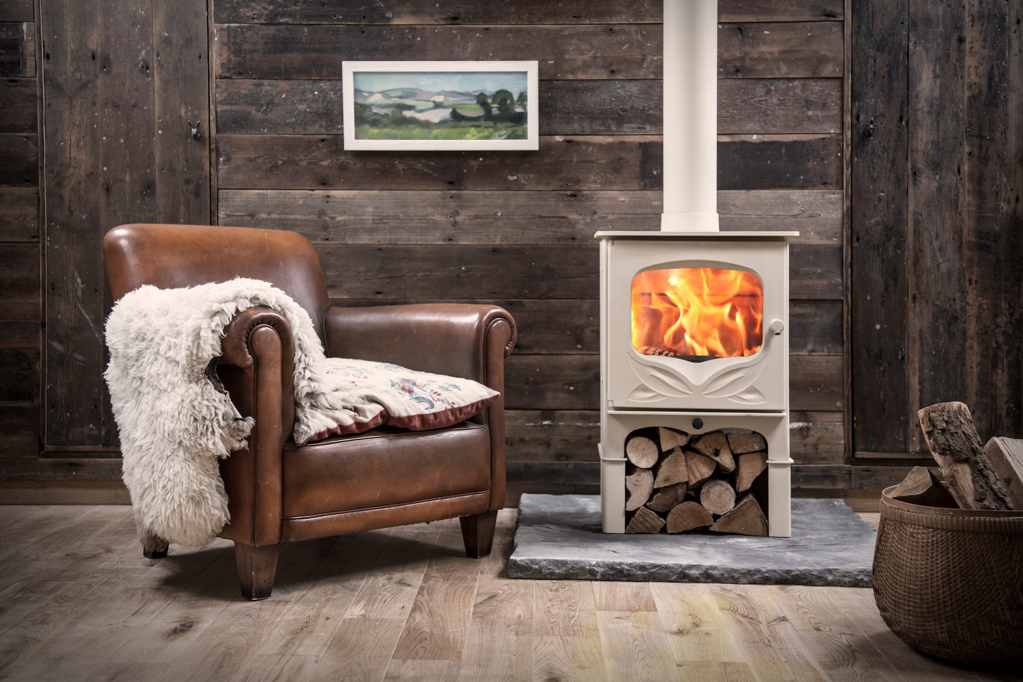 Enhance your fireplace with a wood stove heat shield - Charnwood Stoves